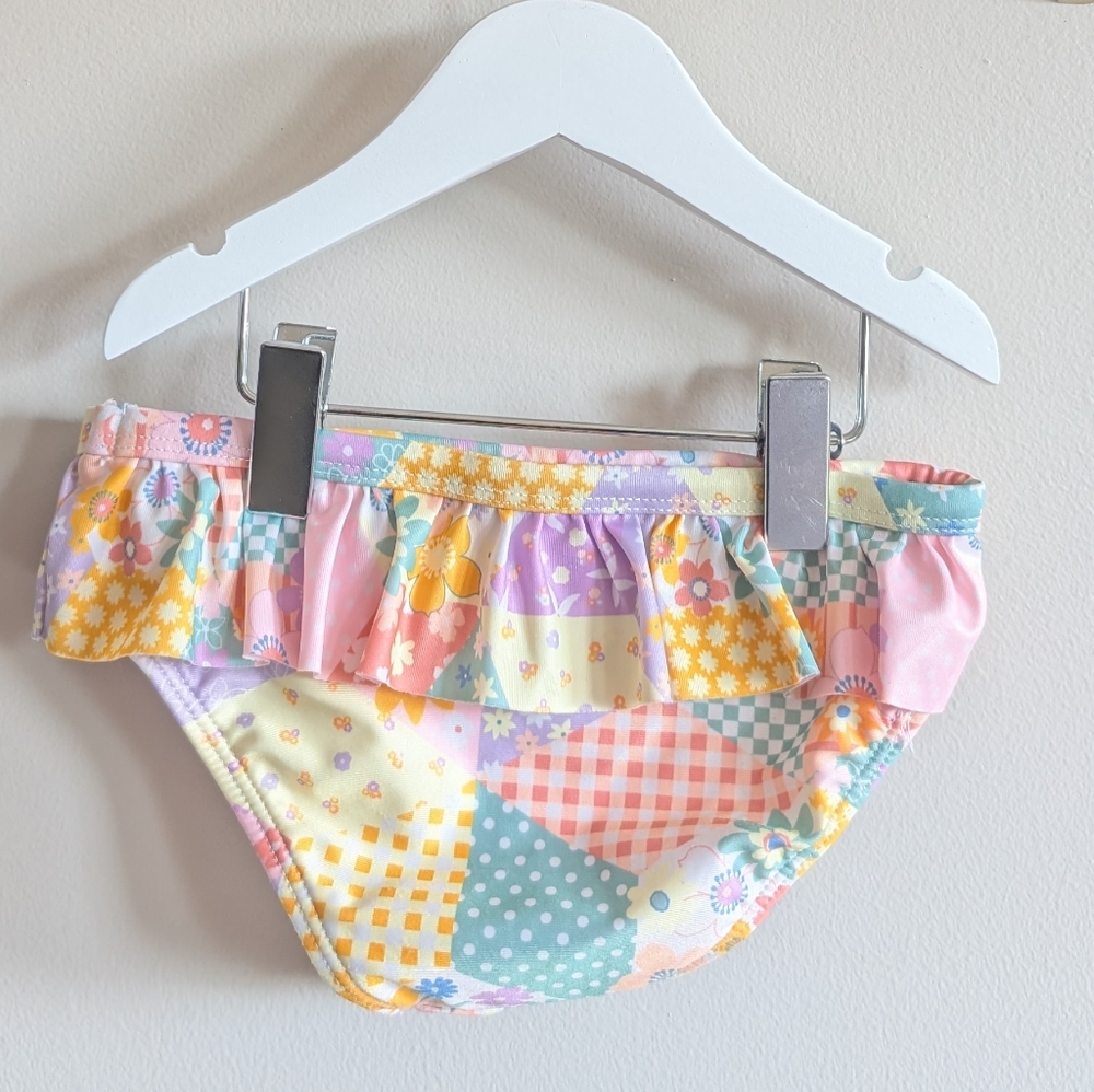 Colorful Kids Ruffled Swim Bottoms - Picture 2 of 3